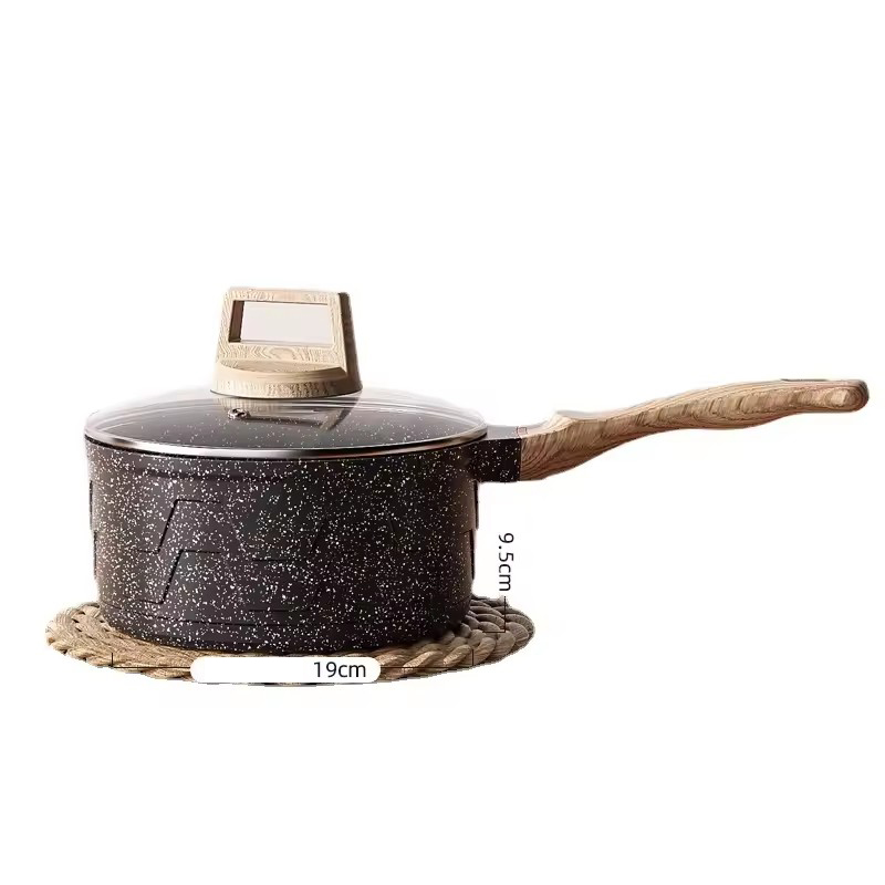 পরিপূরক খাদ্য পাত্র শিশু ভাজা ফুটন্ত সমন্বিত নন স্টিক পাত্র পরিবারের স্যুপ তাত্ক্ষণিক নুডল পাত্র