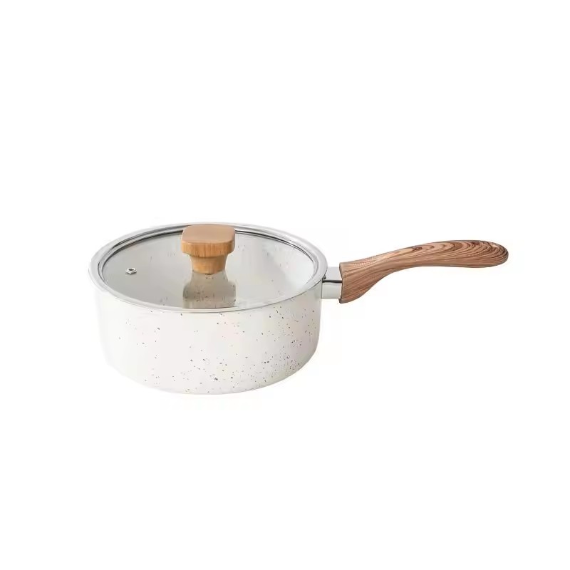 ক্রস বর্ডার জাপানি স্টাইল স্টির ফ্রাই পট গৃহস্থালির চালের পাথর নন-স্টিক স্নো ফ্ল্যাট দুধের পাত্র দ্বৈত-উদ্দেশ্য তাত্ক্ষণিক নুডল পাত্র