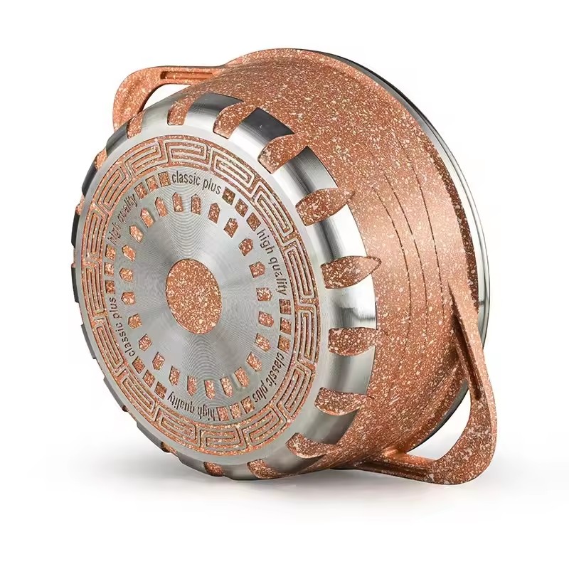 ঝিয়ে 2024 অ্যালুমিনিয়াম রান্নার পাত্র এবং প্যান রান্নাঘরের নন-স্টিক কুকওয়্যার রান্নার সরঞ্জাম রান্নাঘরের রান্নাঘর