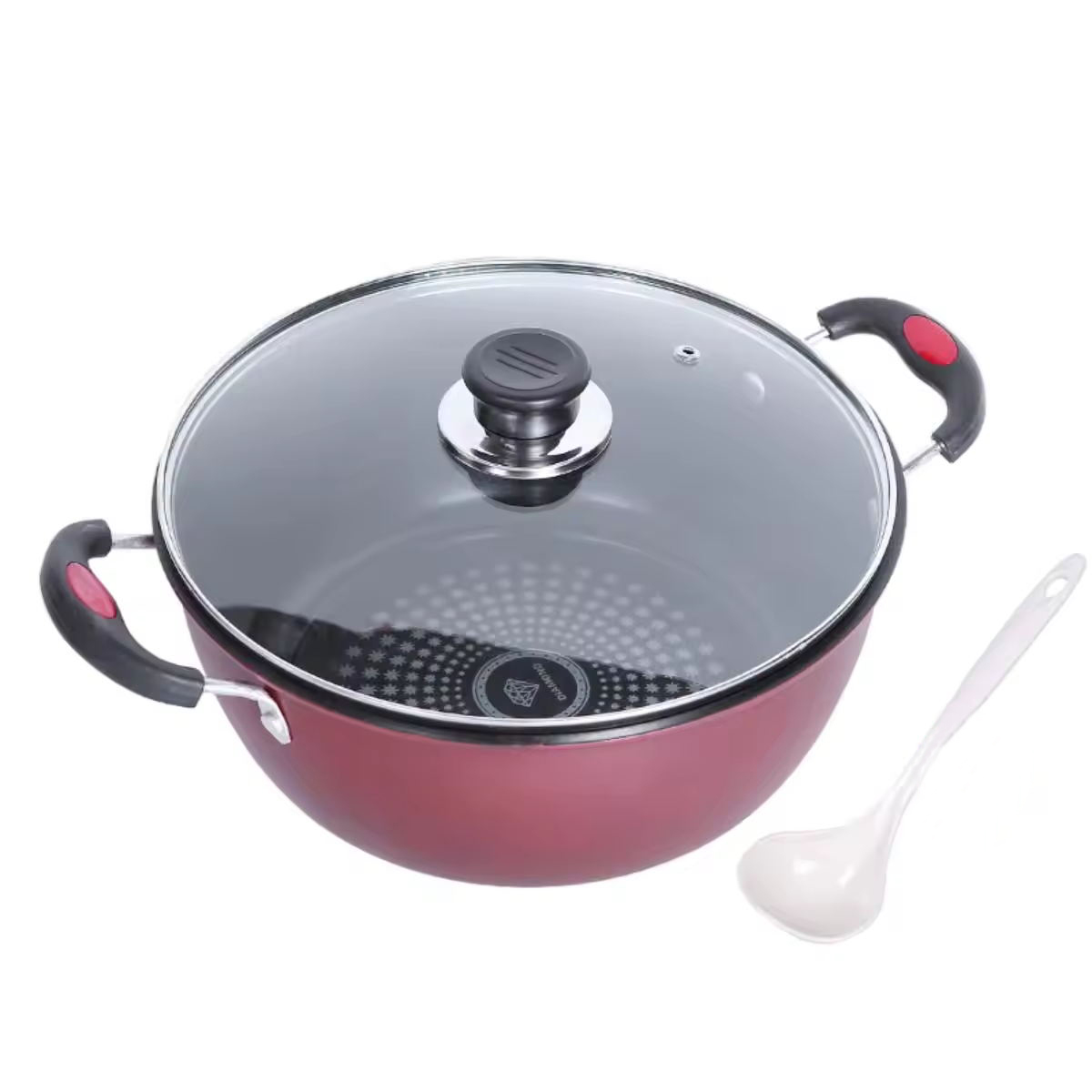 ডাবল ইয়ার সিরামিক স্যুপ পট হোম হেলথ লেপ নন-স্টিক রান্নার ক্যাসেরোল স্টকপট