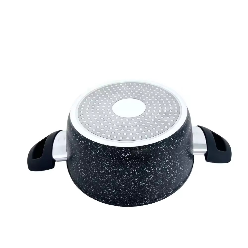 বেকেলাইট হ্যান্ডেল সহ ক্লাসিক রান্নার পাত্র বিভিন্ন ক্ষমতার অ্যালুমিনিয়াম অ্যালয় স্যুপ পট