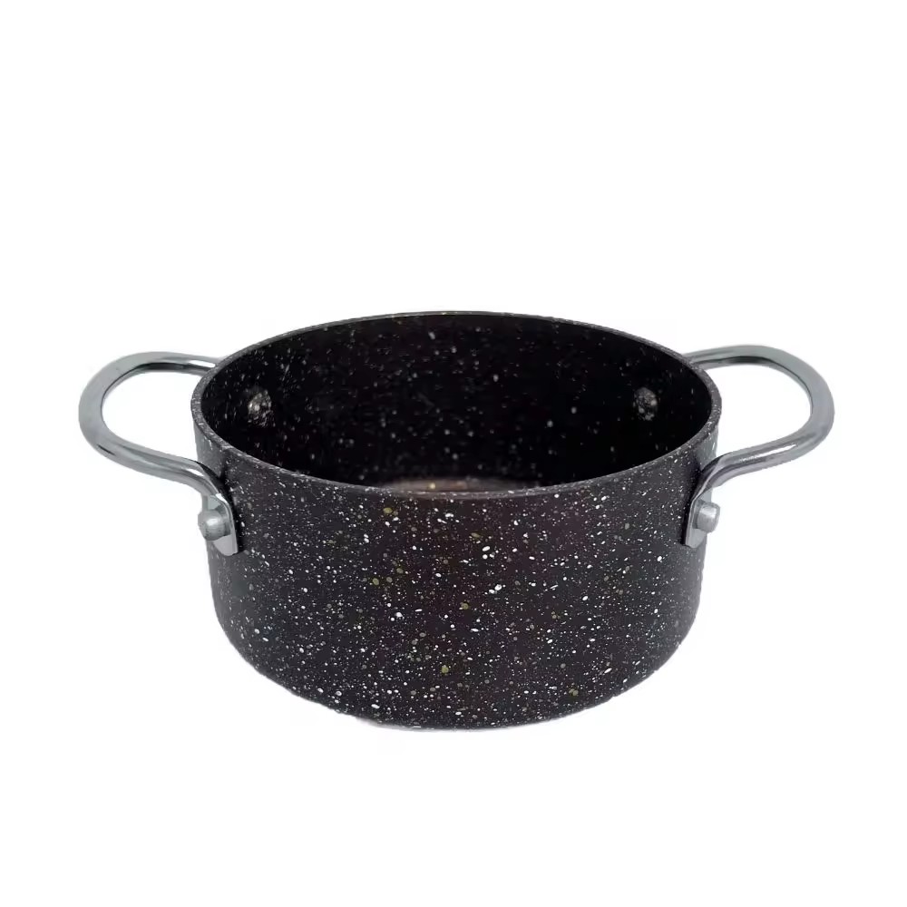 3 সেট অ্যালুমিনিয়াম নন-স্টিক ফ্রাই প্যান স্যুপ পট কুকার কুকওয়্যার সেট