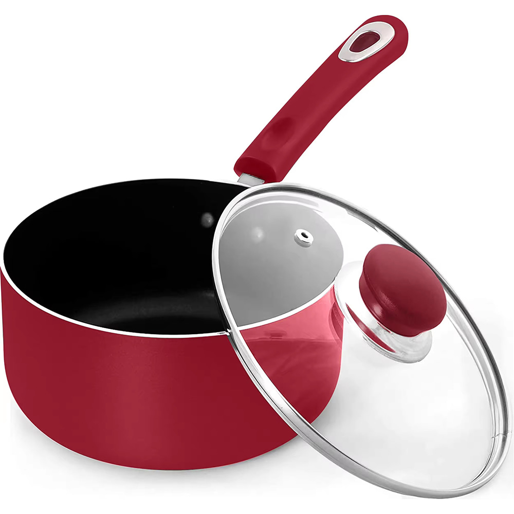 18cm 20cm 22cm 24cm 26cm কাস্টম লোগো সাইজ ননস্টিক মিল্ক সস পট প্যান ঢাকনা সহ